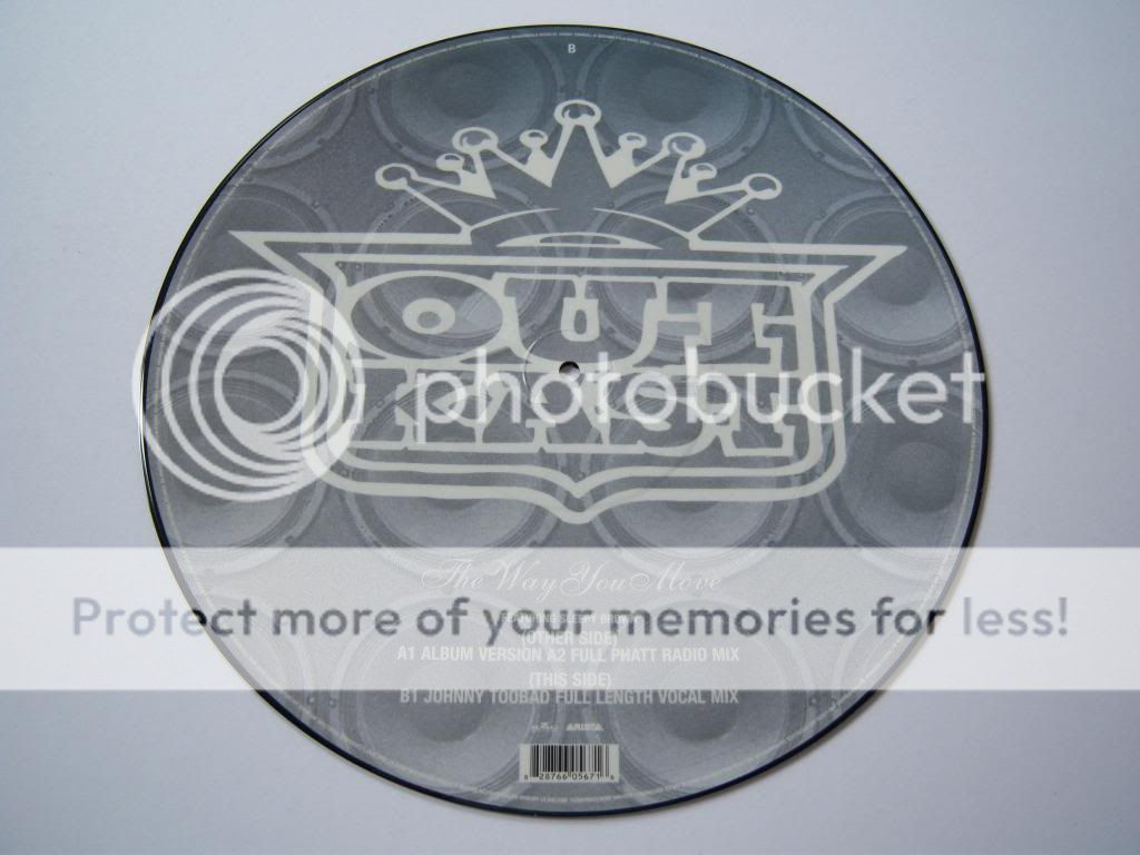 outkast the way you move 12" picture disc uk 2004 arista full ph